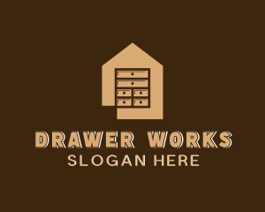 Drawer - Drawer Cabinet Furniture logo design