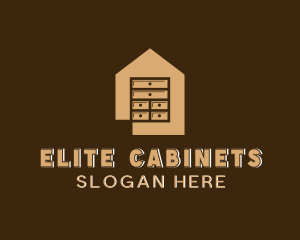 Cabinet - Drawer Cabinet Furniture logo design