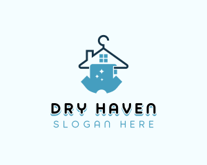 Hanger Clothes Washing logo design