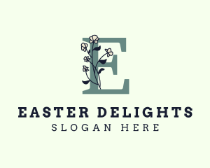 Spring Letter E logo design