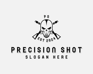 Military Airsoft Rifle logo design