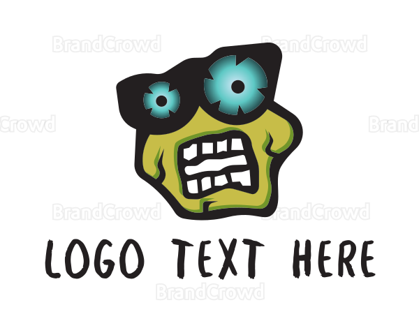 Gothic Zombie Halloween Logo