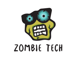 Zombie - Gothic Zombie Halloween logo design