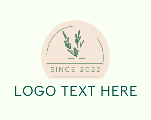 Nature - Natural Herb Badge logo design