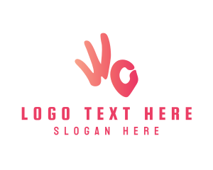 Gesture - Artistic Hand Gesture logo design