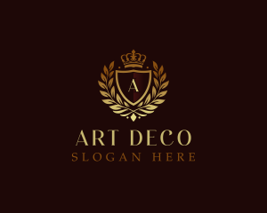 Deco - Royal Crest Crown logo design