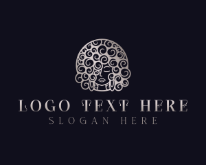 Wig - Afro Hair Salon logo design