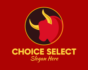 Chinese Zodiac Ox  logo design