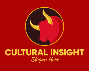 Chinese Zodiac Ox  logo design