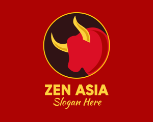 Asia - Chinese Zodiac Ox logo design