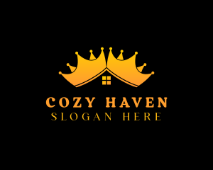 Real Estate Crown  logo design