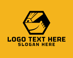 Industrial Machine Excavator Logo