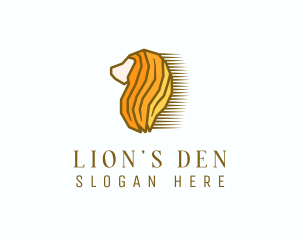 Fast Lion Head logo design