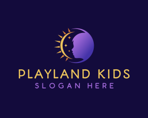 Sun Moon Child Daycare logo design