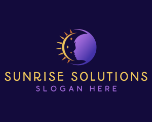 Sun Moon Child Daycare logo design