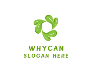 Environmental - Recycle Herbal Leaves logo design