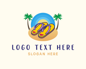 Summer - Summer Sandals Footwear logo design