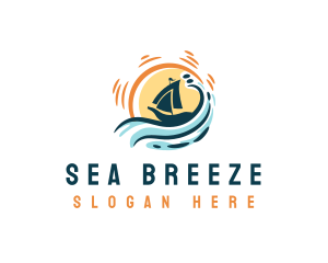 Boat - Boat Beach Summer logo design