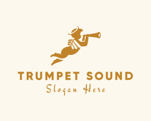 Trumpet - Trumpet Angel Querubim logo design
