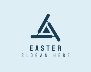 Programming - Blue Modern Letter A logo design