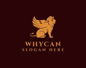 Mystic - Mythical Lion Wing logo design