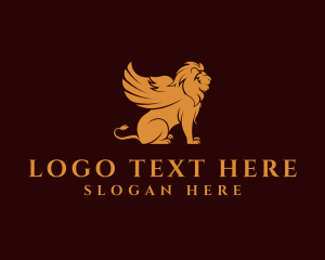 Mythical Lion Wing Logo