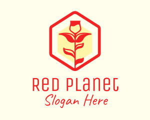 Red Rose Badge  logo design