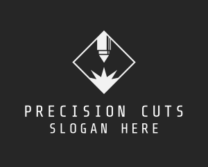 Cutting - Laser Cutter Diamond logo design
