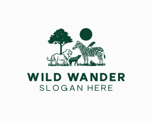 Wild Animals Zoo logo design