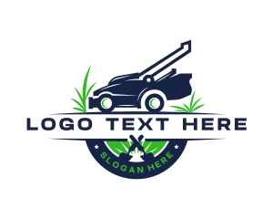 Environment - Lawn Mower Landscaping logo design