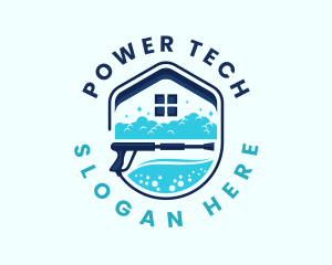 Home Cleaning Power Wash Logo