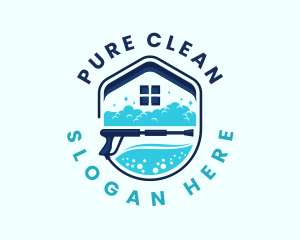 Home Cleaning Power Wash logo design