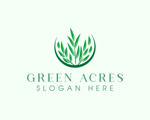 Grass Eco Nature logo design