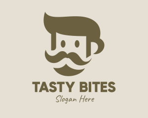 Cool - Old Mustache Man logo design