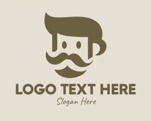 Professor - Old Mustache Man logo design