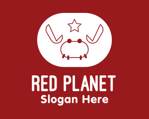 Red Star Crab  logo design