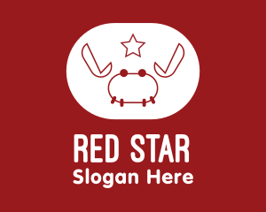 Red Star Crab  logo design