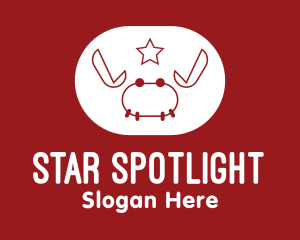 Red Star Crab  logo design