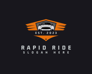 Wing Shield Car Sedan logo design