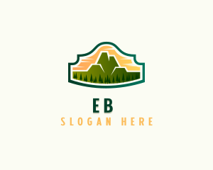 Pine Tree - Mountain Trek Hiking logo design