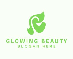 Green Seedling Letter C Logo