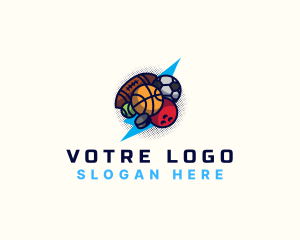 Poolroom - Sports Ball Game logo design