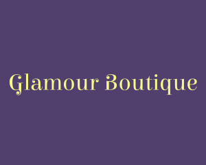 Glamour - Cursive Feminine Boutique logo design
