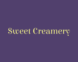 Creamery - Cursive Feminine Boutique logo design