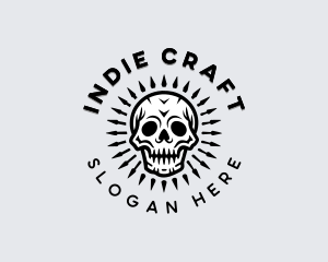 Indie - Arrow Skull Streetwear logo design
