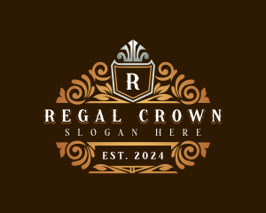 Royalty Shield Crown logo design