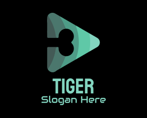 Media Player - Dog Bone Music App logo design
