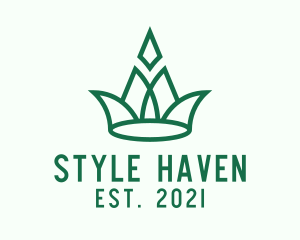 Capital - Green Nature Crown logo design