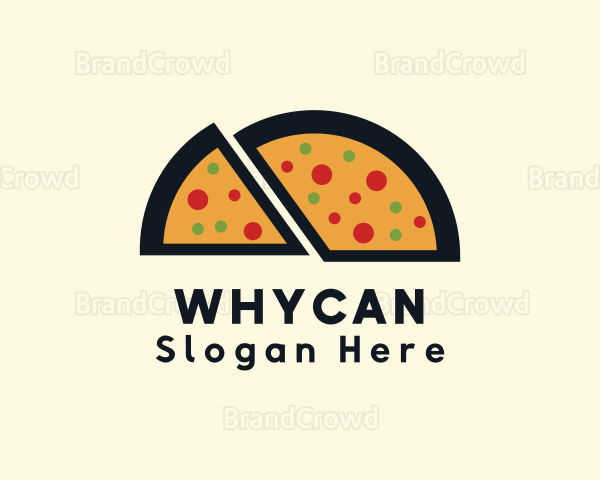 Pizza Slice Snack Logo