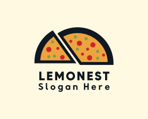 Pizza Slice Snack Logo